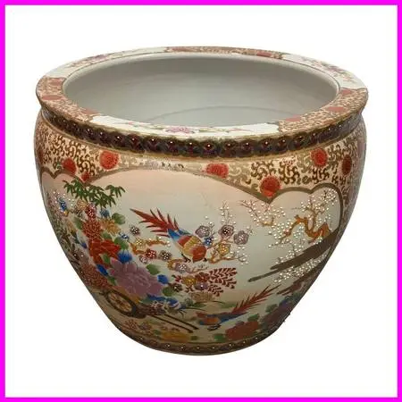 Satsuma-style Porcelain Jardiniere