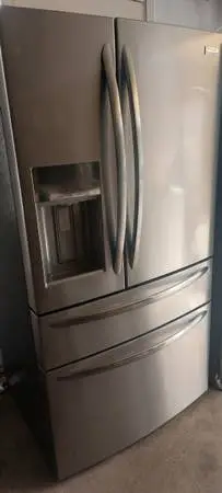 Frigidaire Refrigerator Stainless 4 Door Counter Deep.