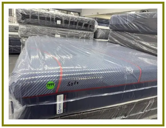 King Size Sealy Posturepedic Elite Hybrid Mattress & Boxes Bed