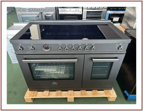 Bertazzoni Professional Series 48 In. Induction Range- Black Carbonio