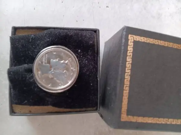 Silver Liberty Dime Ring