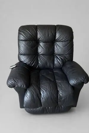 Leather reclining lift chair
