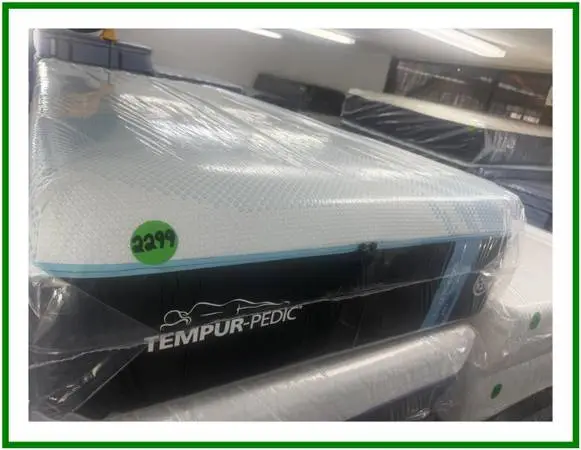 TWIN XL TEMPURPEDIC LUXEBREEZE (SOFT) MATTRESS & BOX SPRING BED