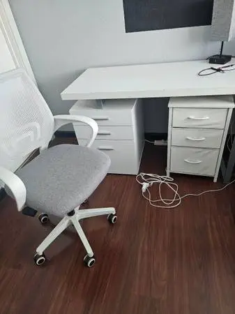 Student desk and chair very clean