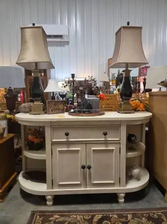 Ashley Cream Console Cabinet