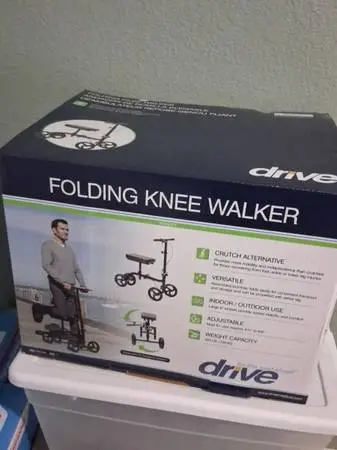 Drive Medical Knee Walker, New Folding Scooter Crutch Alt, Mobility ai