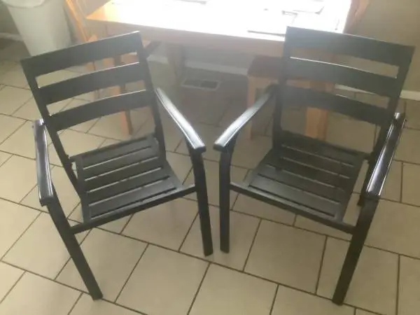 New outdoor patio chairs