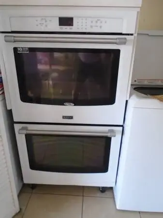 MAYTAG DOUBLE OVEN - ONLY USED 1 YEAR - STILL UNDER WARRANTY