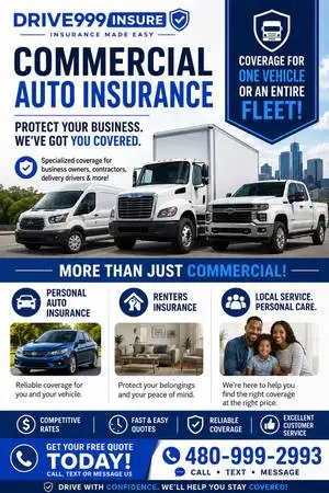š COMMERCIAL AUTO INSURANCE ā GET COVERED TODAY!