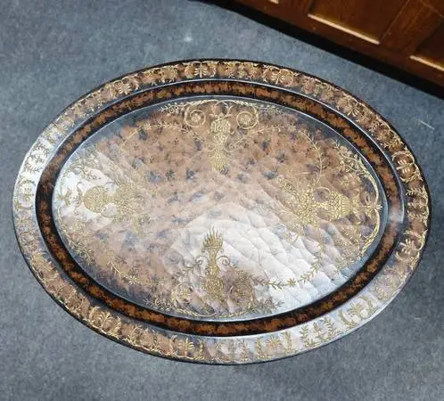 Emerson Cocktail Table with a Iron Base