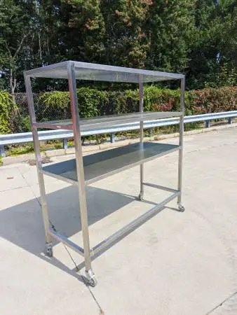 Stainless Steel Bio-medical Portable Shelving Unit 72 x 68 x 29