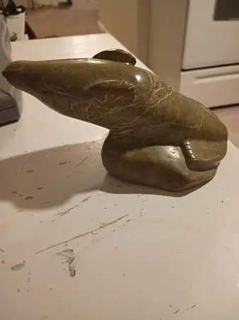 Hand carved soapstone sculpture