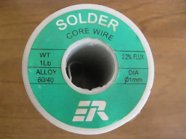 Electronic 1 Lb Solder 60/40 Sn/Pb, 0.039dia (1mm) rosin flux core
