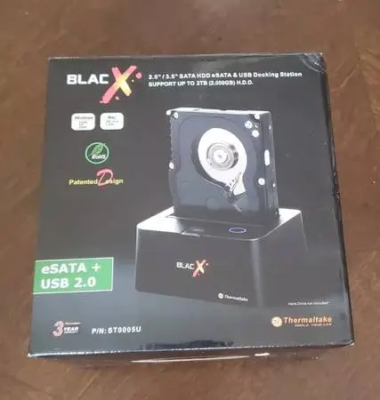Thermaltake BlacX eSATA+ USB 2.0 Hard Drive Docking Station (2 avail)