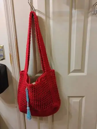 #10 RED HOMEMADE PURSE
