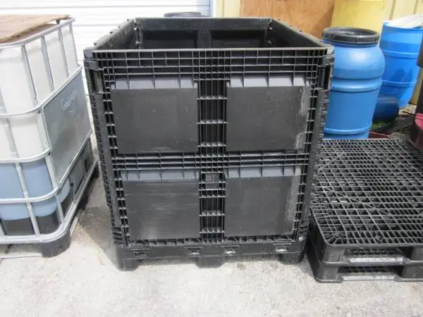 48x40 Reusable Plastic Bin, Crate, Tote, Dunnage, Collapsible