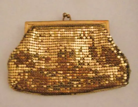 Vintage Gold 1950s Opera Purse