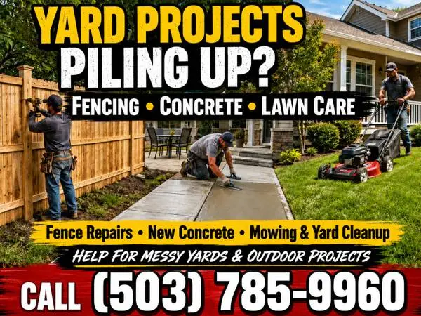 🏡 Fencing • Concrete Repair • Lawn Care — Knock Out the Outdoor Backl