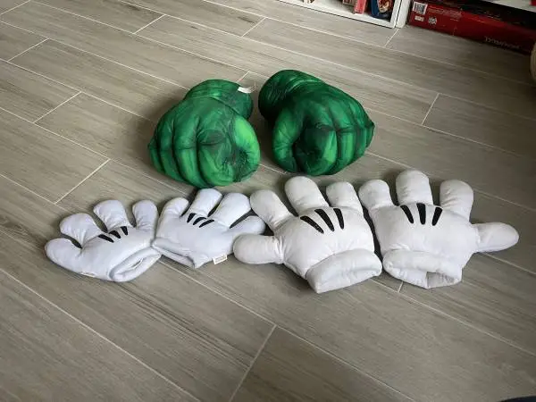 Incredible Hulk Hands Mickey Mouse Hands - REDUCED!!!