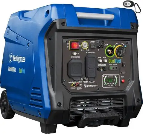 Westinghouse 4500 Watt Gas & Propane Generator Electric Start