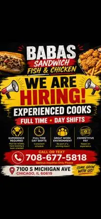 Hiring Full Time Cook