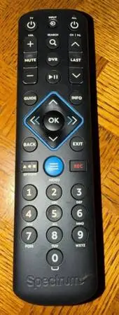 Spectrum Cable TV Universal Remote SR-002-R TX4RD27A OEM