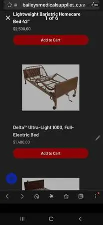 Delta Ultra Light 1000 Semi Electric Bed