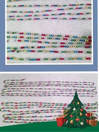 Vintage glass Christmas tree garland