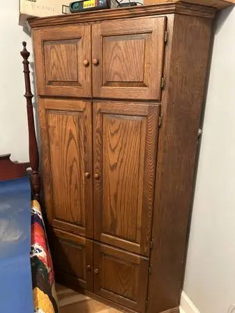 Solid Wood Corner Cabinet