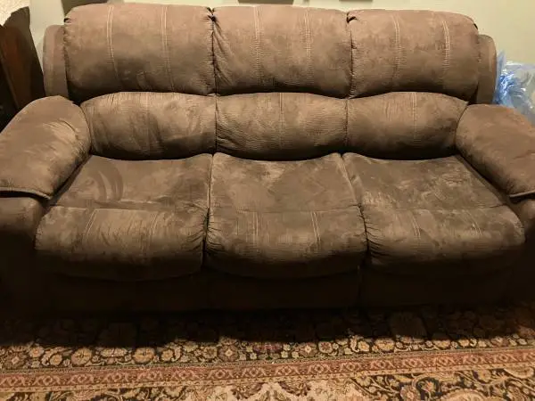 Couch - sits three sleeps two (queen size eco memory foam)