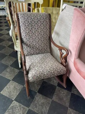 Antique gooseneck rocker