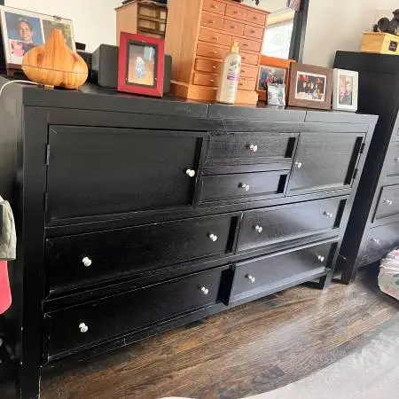 Five Piece Espresso Colored Bedroom Set