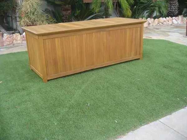Teak Patio Deck Storage Box- Restored Like New
