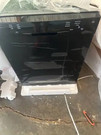 New  black dishwasher by Frigidaire