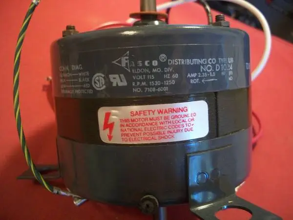 Fasco Air Conditioning Motor #D1024, NEW!
