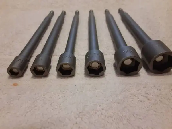 NUT DRIVER SET - 6 - 6 SIZES - MAGNET QUICK GRIP - NEW !