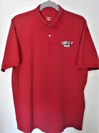 Vintage WLDE 101.7 FM Radio Station Promotional Polo Shirt - Size 3XLT