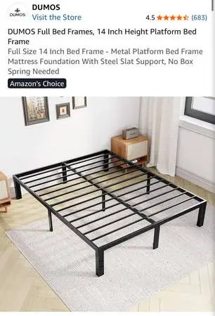 Full Sized Bed Frame