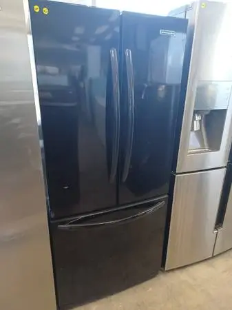 KITCHENAID 30 black french door refrigerator