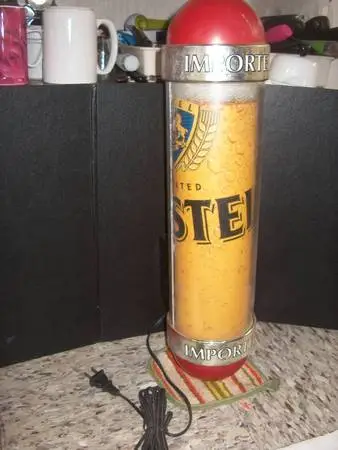 AMSTEL BEER (ROUND) TURNING LIGHT