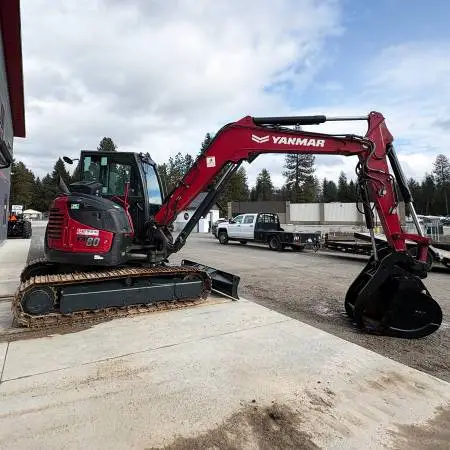 2022 Yanmar ViO80-1A 18k Excavator Cab Heat AC Thumb Low Hours