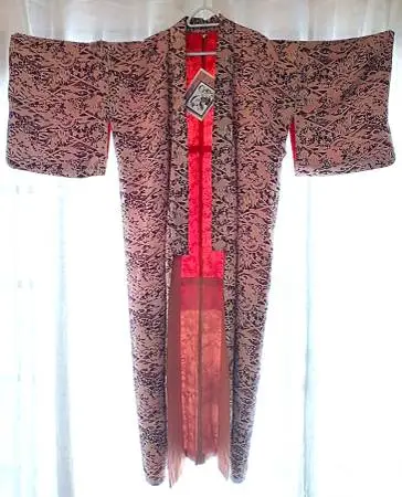 Japanese Silk Katazome Kimono: price reduced