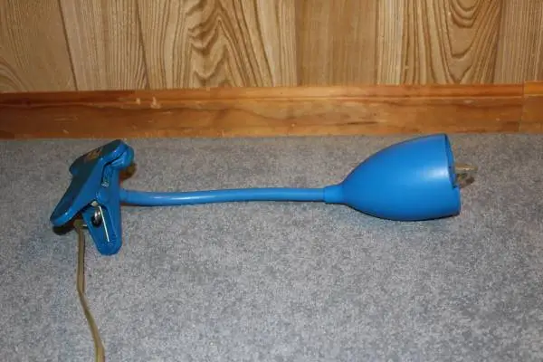 Bedside or desk lamp with clamp