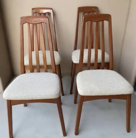 Danish Modern Benny Linden Teak Dining Chairs - Set of 4