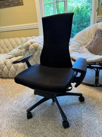 Herman Miller Embody Chair – Classic Black (Discontinued Premium Rhythm Fabric