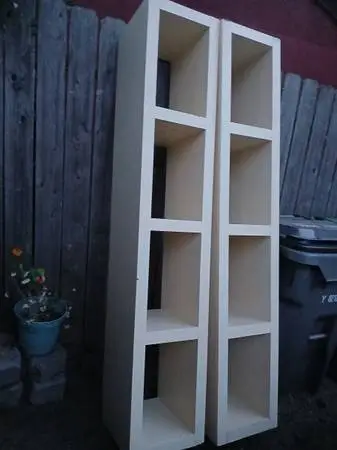 2 long/tall sturdy shelves