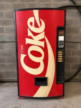 Coca-Cola Vending Machine – Works & Cools Great