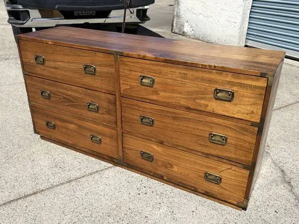 All wood 6 drawer dresser #1835