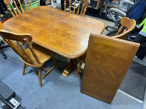 Oak dining table set