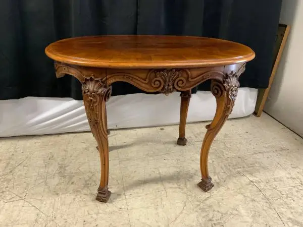 Hand carved parlor table